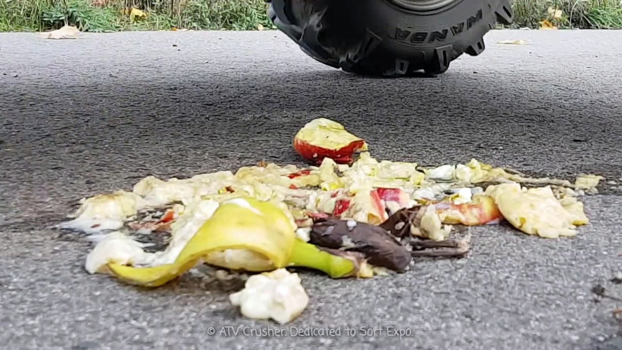 Atv tire crush: making fruit salad