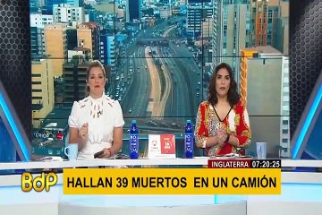 Policía británica halla 39 cadáveres dentro de un camión
