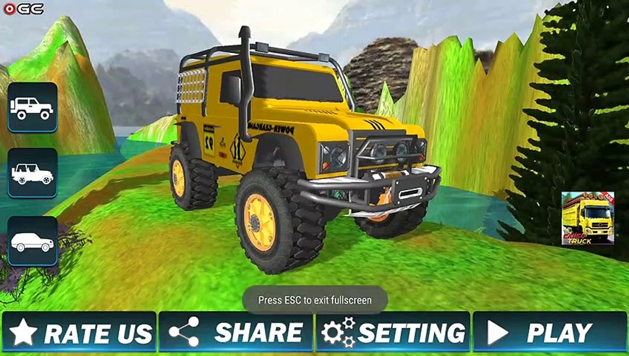 Offroad Driving Simulator 4x4 Jeep Mudding "Jeep Wrangler" Android Gameplay Video #3