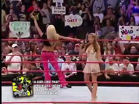 WWE RAW Hottest BRA & PANTIES Match Of All Time Trish Stratus Mickie James Gail Kim Kelly Kelly