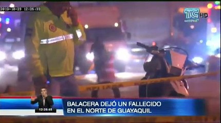 Persecución policial terminó en balacera en el norte de Guayaquil