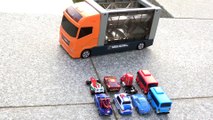 Lightning Mcqueen Cars Tayo Bus and Toy Car Carry Case