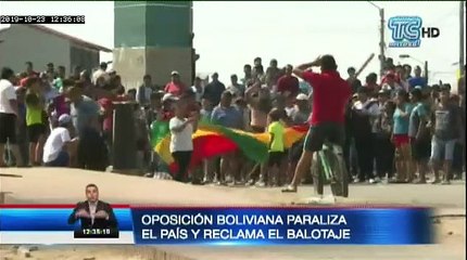 Paro en Bolivia: Evo Morales denuncia golpe de estado