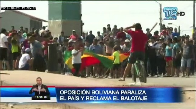 Paro en Bolivia: Evo Morales denuncia golpe de estado