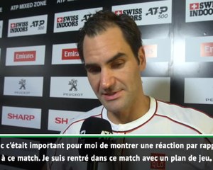 Bâle - Federer : "Content de la façon dont j'ai joué"