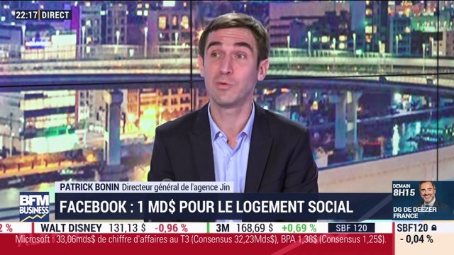 Les coulisses du biz: Facebook consacre 1 milliard de dollars pour le logement social - 23/10