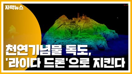 [자막뉴스] 천연기념물 독도, '라이다 드론'으로 지킨다! / YTN