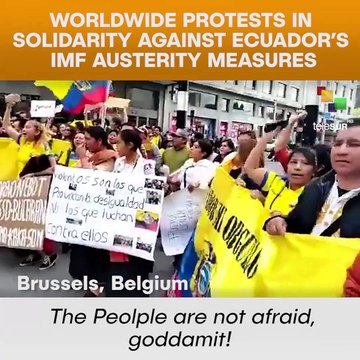 Worldwide Protests In Solidarity Against Ecuador’s IMF Austerity Measures