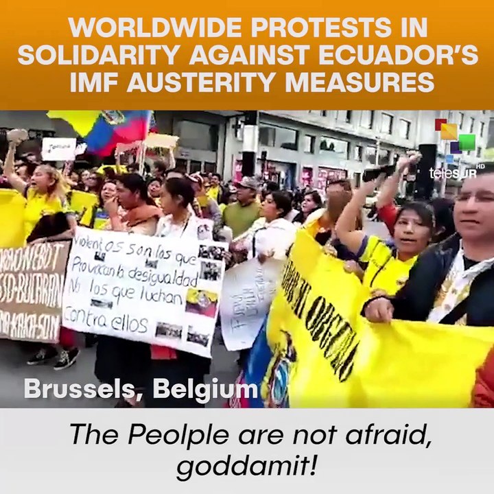 Worldwide Protests In Solidarity Against Ecuador’s IMF Austerity Measures