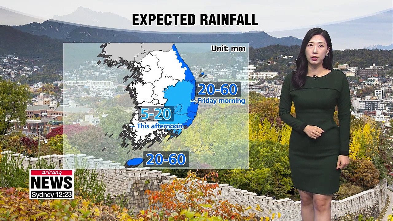 Rain in east and Jeju, warmer than average temperatures