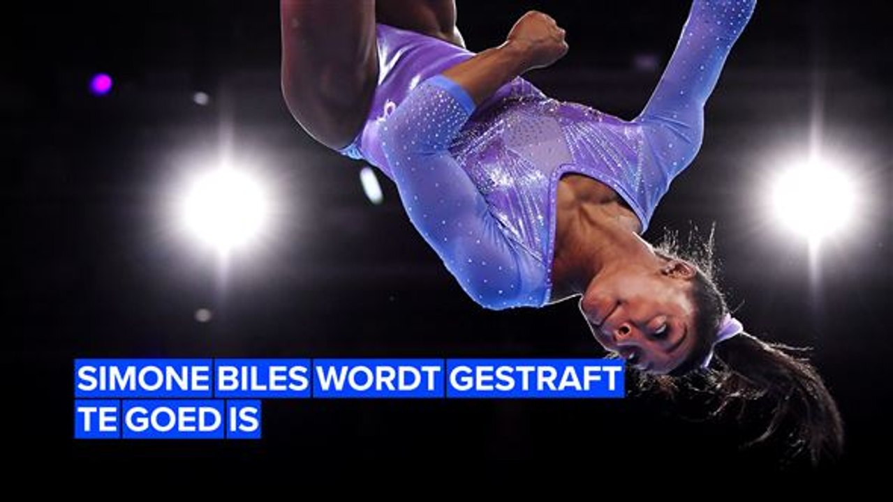 Simone Biles is te goed voor de kampioenschappen