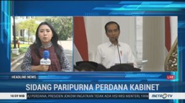 Di Sidang Kabinet, Jokowi Kembali Tegaskan tak Ada Lagi Visi Misi Menteri