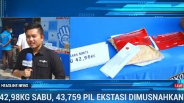 BNN Musnahkan 42 Kg Sabu dan Puluhan Ribu Ekstasi