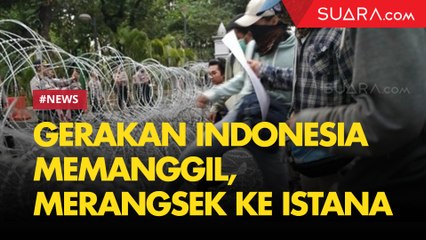 Merangsek ke Istana Merdeka, Demonstran Injak-injak Kawat Berduri