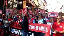 Eskişehir'de  Birleşik Metal  üyesi işçilere ve sendika yöneticilerine yapılan saldırı protesto edildi