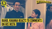 Rahul Khanna Reacts to Insta Comments