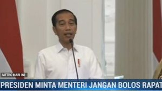 Presiden Minta Menteri Jangan Bolos Rapat