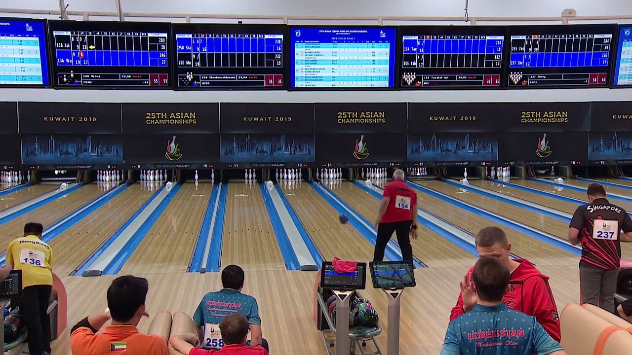 Men's Doubles Squad 2 - TV Lanes - 25th Asian Tenpin Bowling Championships 2019