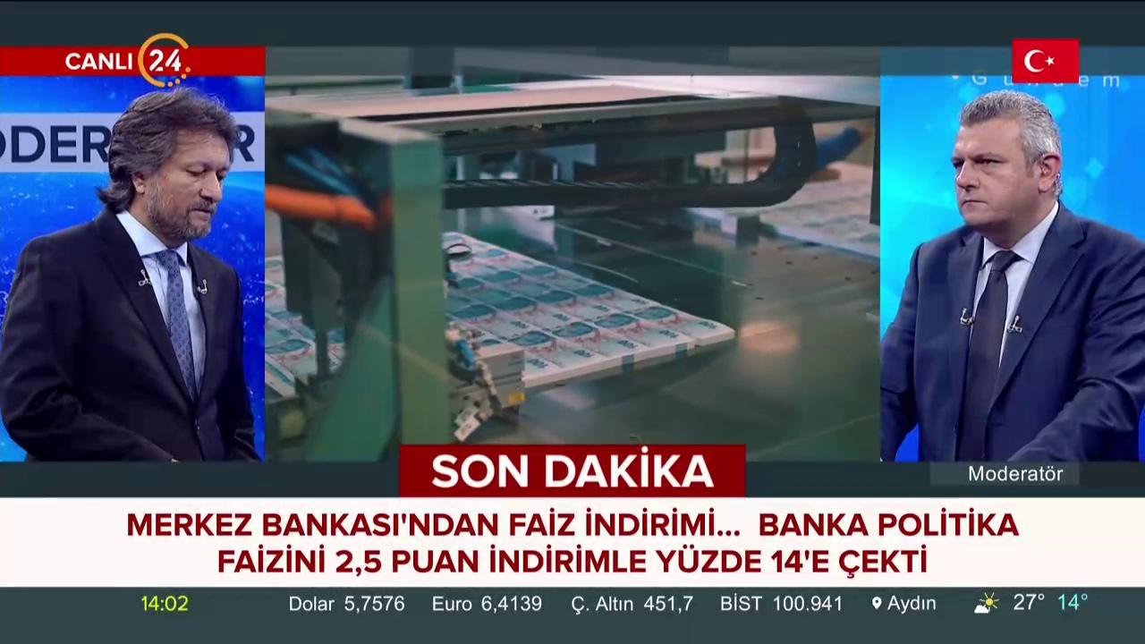 Merkez Bankası'ndan faiz indirimi