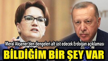 Meral Akşener’den dengeleri alt üst edecek Erdoğan açıklaması