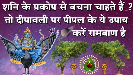 #दिवाली - #Diwali2019 : शनि के प्रकोप से बचना चाहते हैं तो दीपावली पर पीपल के ये उपाय करें रामबाण है