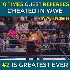 Guest referees cheated in Wwe