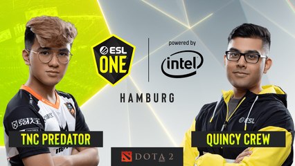 Dota2 - TNC Predator vs. Quincy Crew - Game 1 - Group B - ESL One Hamburg 2019