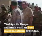 Rus askerleri Ayn El Arab'da peçlerini sökmüş PYD'li teröristler görüntülendi