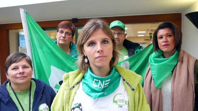 Namur: journée d'action nationale dans les soins de santé à l'hôpital St-Luc