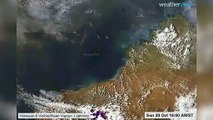 Rare Satellite Images Show Atmospheric Gravity Waves Over Australian Coast