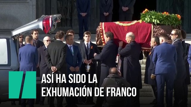 Los restos de Franco se trasladan del Valle de los Caídos al cementerio de Mingorrubio