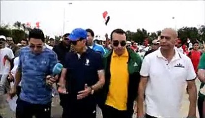 قيادات وزارة الرياضة ونائب المحافظ فى مقدمة ماراثون للدراجات بالإسماعيلية