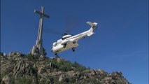 El helicóptero traslada los restos de Franco a Mingorrubio