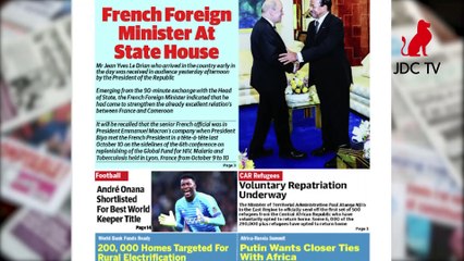 CAMEROONIAN PRESS REVIEW OF OCTOBER 24, 2019