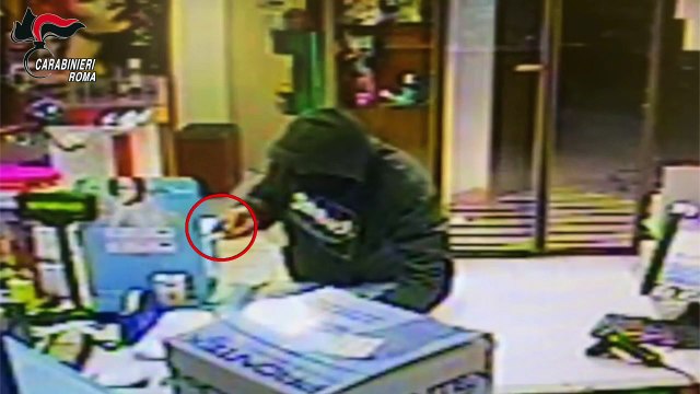 Roma - Rapina 10 farmacie in 20 giorni, arrestato dai carabinieri (24.10.19)