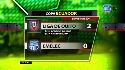 Liga de Quito derrota en la semifinal a Emelec