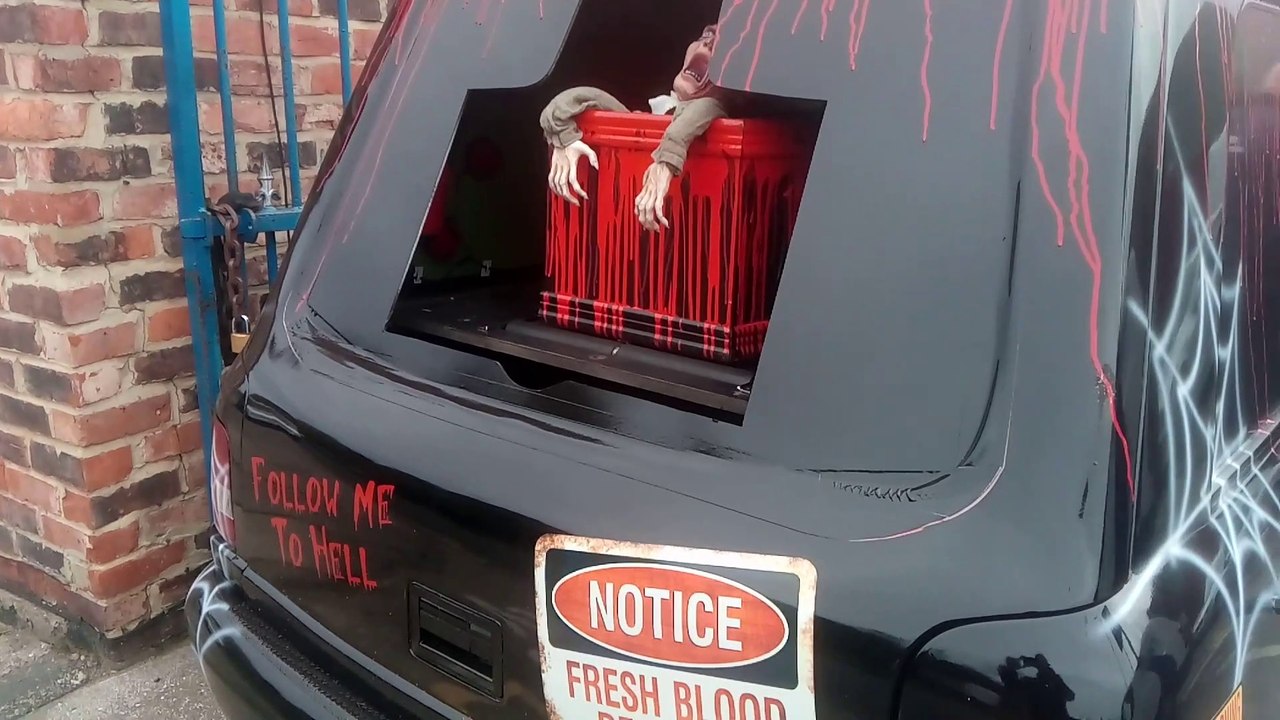 First look at grandad's Halloween hearse of horrors