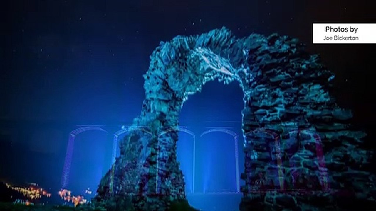 Iconic Structures Lighting Up The Dee Valley
