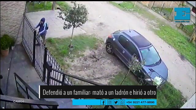 Mató a un delincuente e hirió a otro al defender a un sobrino de un robo