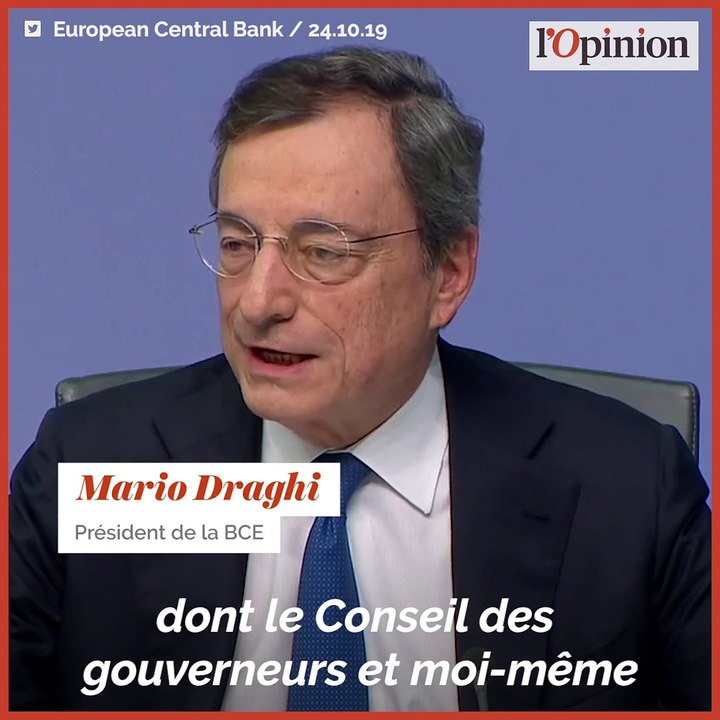Les derniers mots de Mario Draghi en tant que président de la BCE