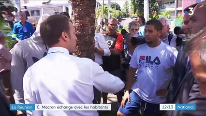 La Réunion : Emmanuel Macron échange avec les habitants