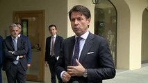 Solomeo (PG) - Punto stampa del Presidente Conte in Umbria (24.10.19)