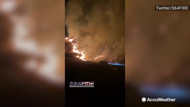 Old Water Fire prompts evacuations, strong gusts of wind ahead