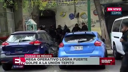 Mega operativo logra fuerte golpe a la Unión Tepito
