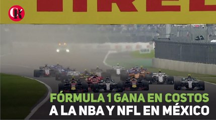 Fórmula 1 gana en costos a la NBA y NFL en México