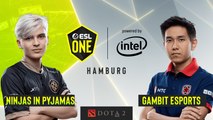 Dota2 - Gambit Esports vs. Ninjas in Pyjamas - Game 2 - Group B - ESL One Hamburg 2019
