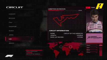 سيرجيو بيريز يصطحبنا في جولة بحلبة المكسيك لنتعرف على شكلها ومنحنياتها