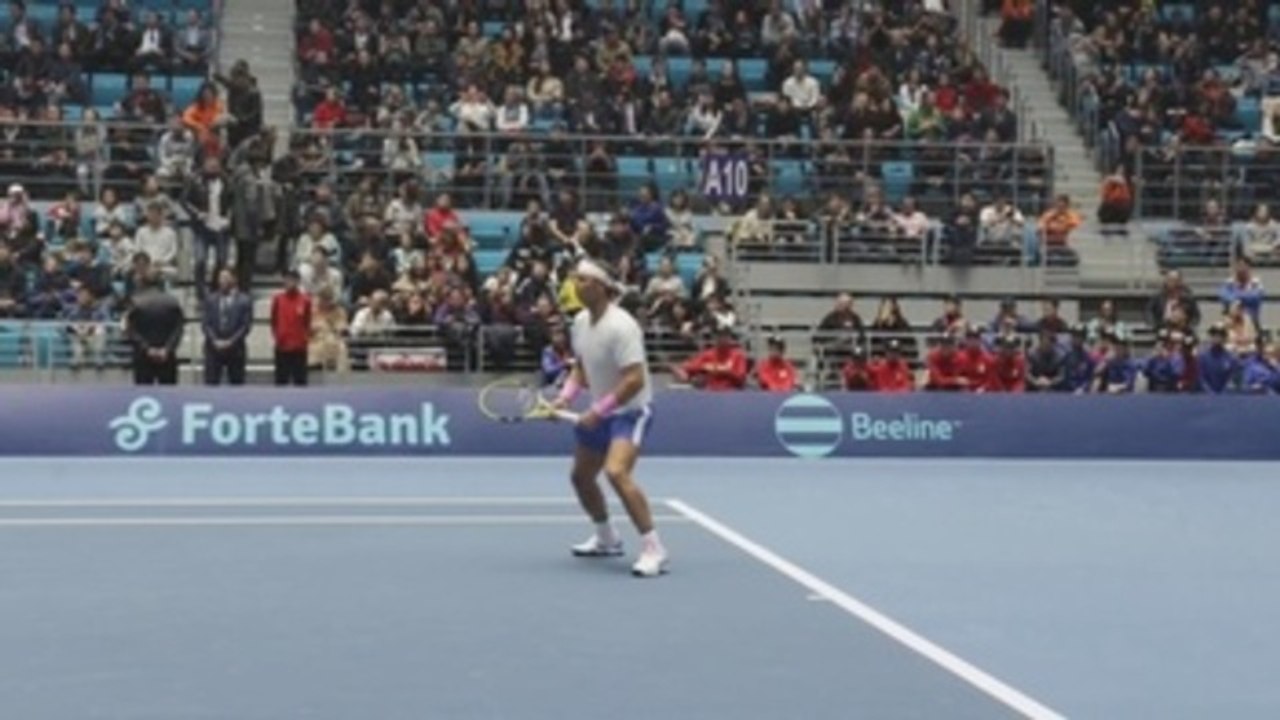Nadal defeats Djokovic in a charity match in Kazakhstan