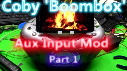 POS Coby Radio Aux Input Mod Part 1