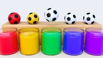 Balónes de fútbol aprender colores en español para niños con canciones infantiles